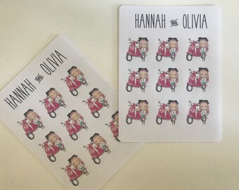 Scooter Dollz / Paris - Matte Stickers / Planner Stickers