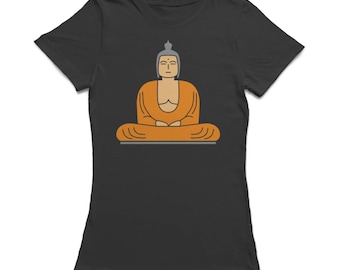 Buddhist Monk Meditating Women's Yoga T-shirt