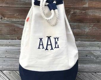 Monogrammed Laundry Bag, Personalized Laundry Bag, Canvas Laundry Tote, Laundry Tote,Laundry Duffel,Dormroom Laundry Bag,College Laundry Bag