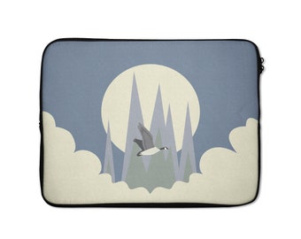 Nature Laptop Sleeve, Landscape Laptop Sleeve, Bird Laptop Sleeve, Mountain Laptop Sleeve, 15 inch Laptop Sleeve, Nature Laptop Cover