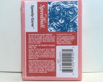 Speedball Speedy-Carve Rubber BLOCK for Block Printing 4 x 6"
