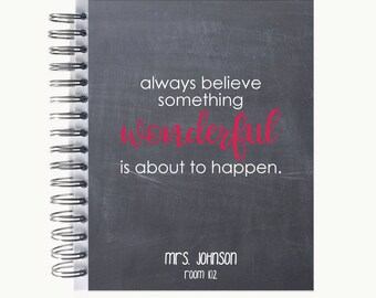 Bullet Journal – Personalized | Spiral | Dot Grid | Notebook | Chalk Wonderful