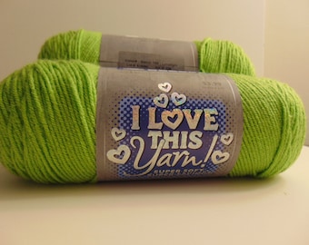 Limelight - I Love This Yarn worsted weight 100 % acrylic - 3014