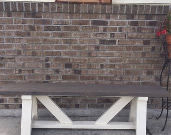 Farmhouse bench