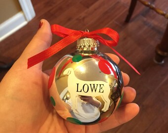 4-h Wether Goat 2016 Ornament, Meat Goat Ornament, Goat Ornament, Personalized Goat Ornament