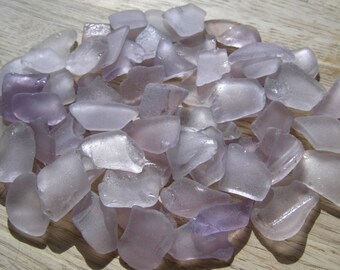 Light Lavender Purple Beach Sea Glass Large