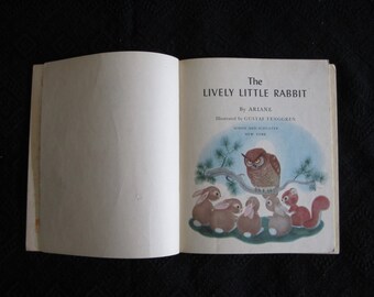 Lively Little Rabbit - Vintage 1943 Children's Book