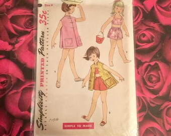 1950's Vintage Simplicity Childs Pattern #1637