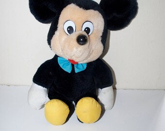 Mickey Mouse Vintage Stuffed Plush Animal Walt Disney by Knickerbocker 14"