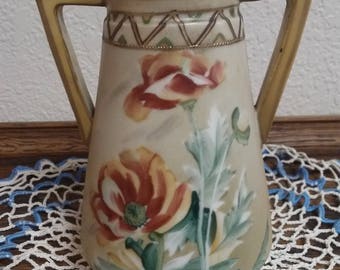 Hand Painted Nippon Vase