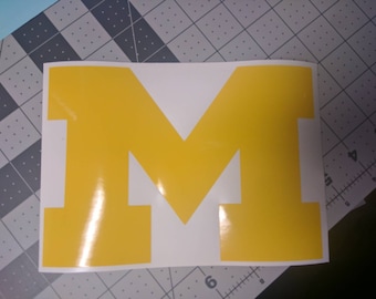 University of Michigan Wolverines 'M' Vinyl Decal