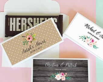 custom chocolate bars wrappers
