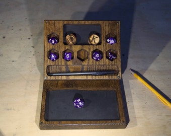Essentials Dice Box - for DND, Dungeons and Dragons, RPG, Dice Case, D20