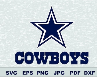 Dallas Cowboys Svg, DFX Eps, , Vector, Cut File Silhouette Studio Cameo Cricut Design Template Stencil Vinyl Decal