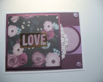 Pretty Purple Love Card