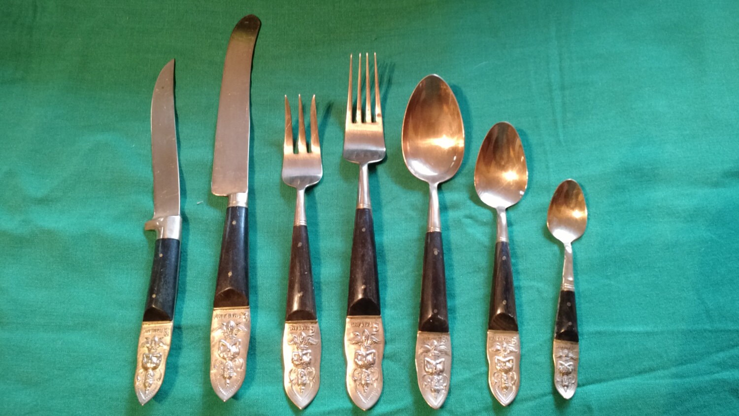 SIAM/THAI Bronzeware Flatware Vintage Bronze Cutlery