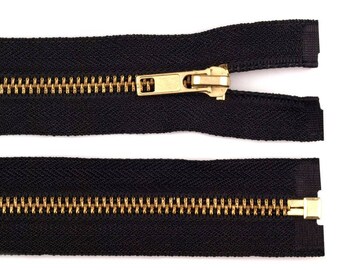 closure mesh brass, 12cm, non-detachable dark brown
