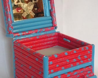 Rolled Paper Handmade Keepsake, Trinket or Jewelry Box