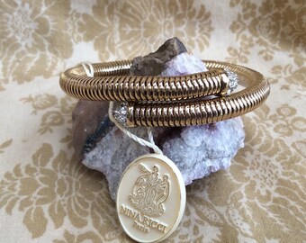 Nina Ricci Bracelet Pave Rhinestone Goldtone