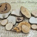 50 hickory rustic wood slices 1"-3" for crafts, candles, decoration, blanks, rustic weddings, wood art ,