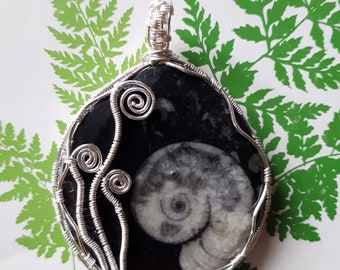 Fibbonaci inspired Ammonite Pendant