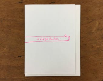 I Like You This Much Greeting Card