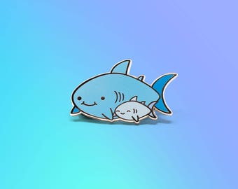 Baby Shark Enamel Pin, Lapel Pin, Kawaii Flair Pin, Shark Pin, Shark, Cute Pins, Enamel Pin, Baby Enamel Pin