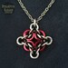 x2 Celtic Labyrinth Kits + Tutorial - Square wire rings - Intermediate Chainmaille unit weave
