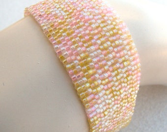 Pink Lemonade Peyote Cuff (2095)