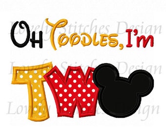 Download Minnie Mouse I'm TWOdles 2nd Birthday SVG, DXF, PNG ...