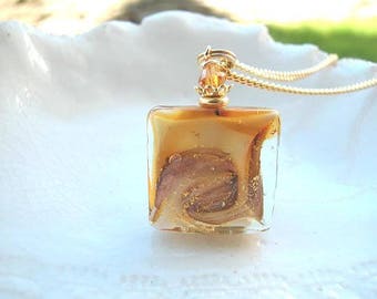 Murano Amber Glass Necklace
