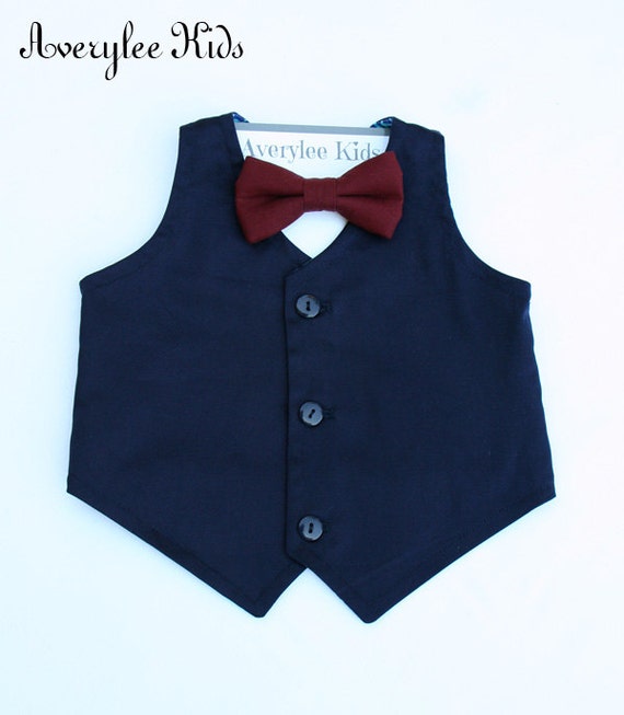 Mathis Boys Navy Blue Vest Baby Boy Navy Vest Toddler Blue