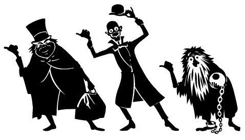 Download The Haunted Mansion vinyl decals Hitchhiking Ghosts with
