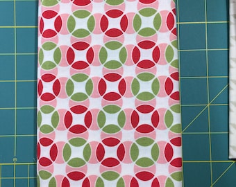 Vintage Modern Bonnie & Camille circles green red moda fabric FQ or more
