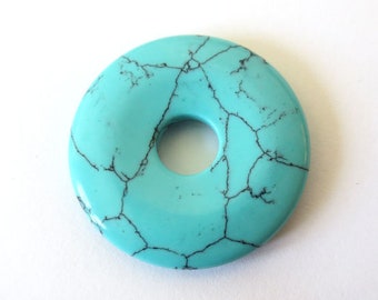 Pendant - 30mm TURQUOISE Donut