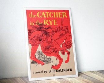The Catcher in the Rye Book Cover Posters - Book Lover Gift, Literary Gifts, Librarian, Gifts for Readers, Bookish