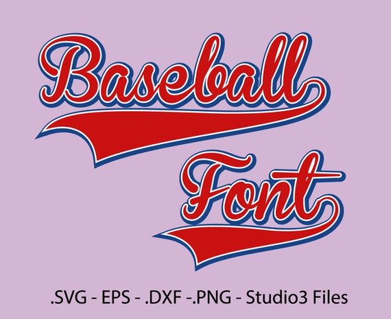 Download Baseball Font Vectors Alphabet cutting files / .eps .svg