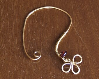 Giraorecchie Clover copper and Garnet