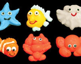 Edible Sea Life Creatures Mini Royal Icing Simply Darling