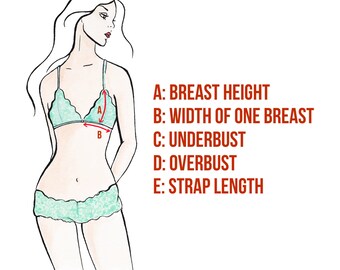 Add-On Custom Bralette Sizing