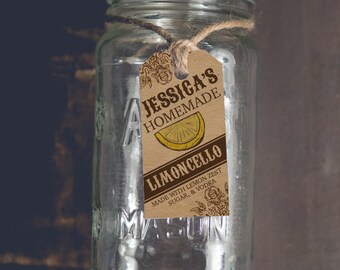 Set of 24 Custom 1.625 inch round circle stickers mason jar