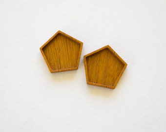 NO Laser Fine Finished Hardwood Trays - Mahogany - (P2-M) - Set of 2