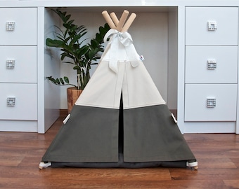 Dog teepee including pillow, dog teepee, cat teepee, pet teepee bed, dog house, cat house, dog bed, cat bed, dorm decor, pet tent, dog tipi