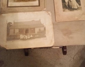 Vintage Photos on cardboard