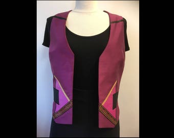 Woman silk - sleeveless bolero jacket
