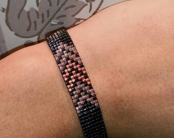 Woven beaded bracelet No12