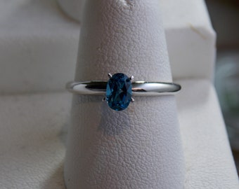 London Blue Topaz in .925 Sterling Silver