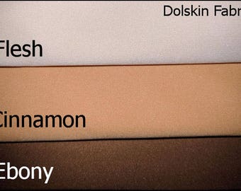 Dolskin - Flesh Now Available! Also Cinnamon and Ebony - Premium Cloth Doll Making Fabric, Doll Skin/Body