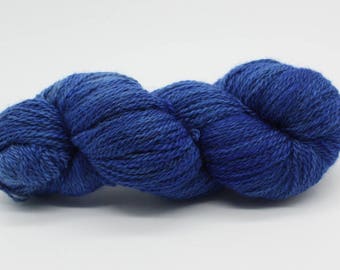 Hand Dyed 4ply British BFL & Masham Wool Yarn - Lapis