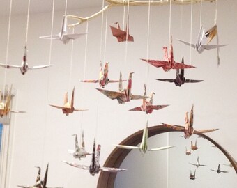 Driftwood & Origami Mobile
